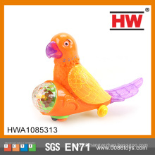 Funny Plastic Universal Kids Parrot Toy With Light